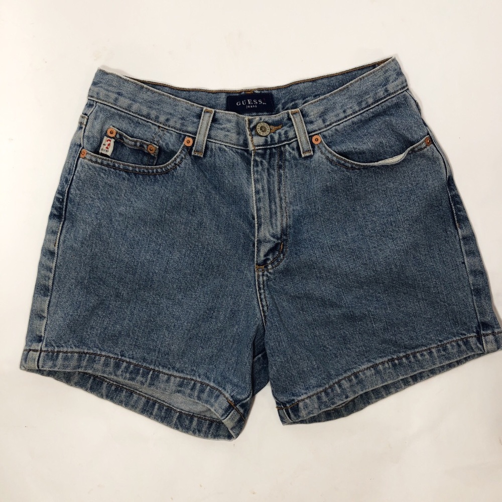 Guess Jeans Shorts Old School High Waist Size 28